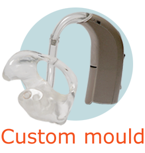 Custom mould hearing aid