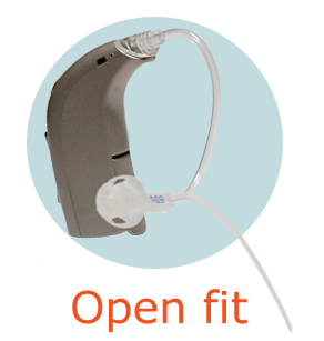 Open fit hearing aid