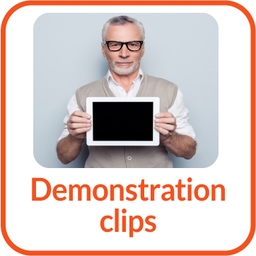 Demonstration clips icon